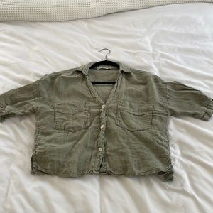 Zara green light shirt